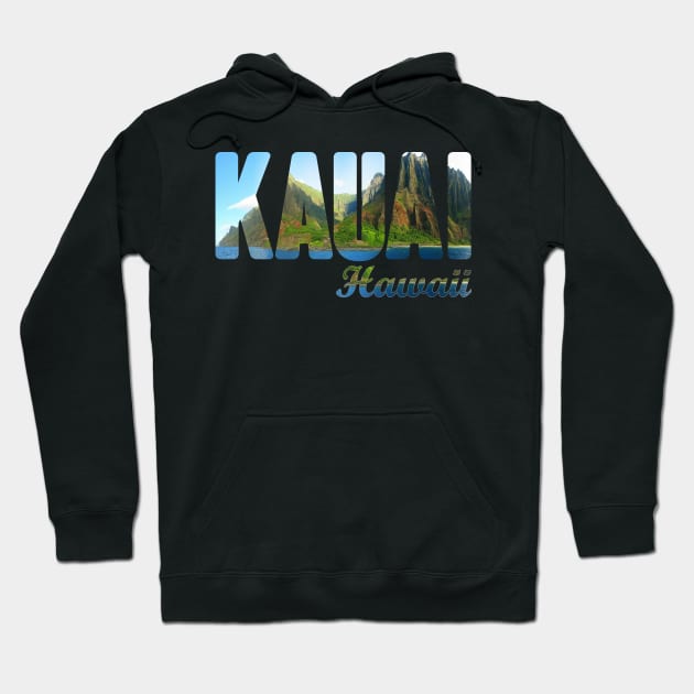 Kauai Hawaii Beach  Summer Funny Design Hoodie by FromHamburg